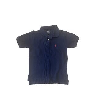 Vtg Y2K Polo Ralph Lauren Polo Shirt Navy Blue Boys Size 6  Pony Logo